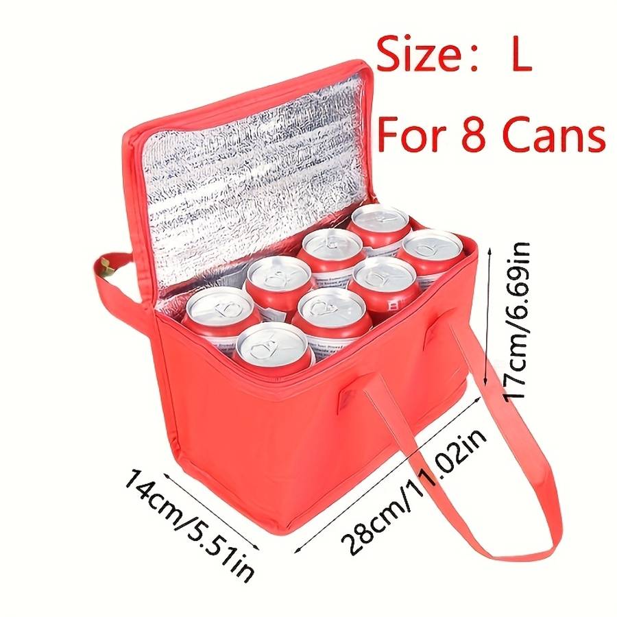 Durable 1 Insulated Cooler Bag Drinks Thermal Retention Portable Durable