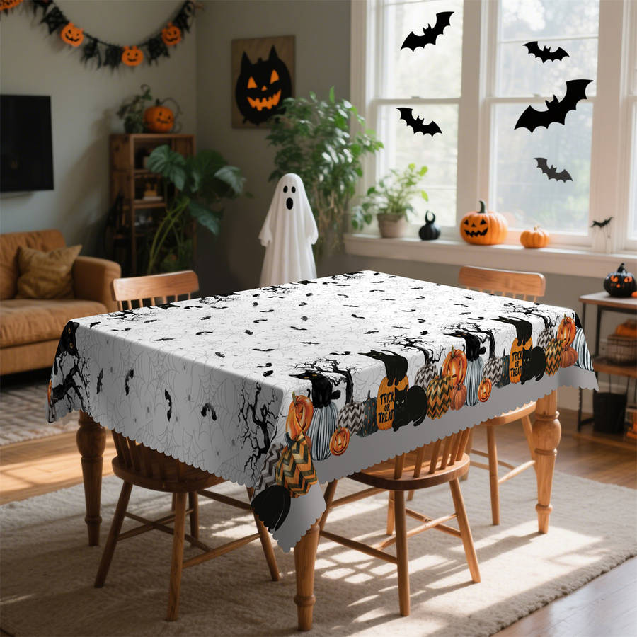 Halloween tablecloth decoration size Rectangle 60x120inch or 152x305cm