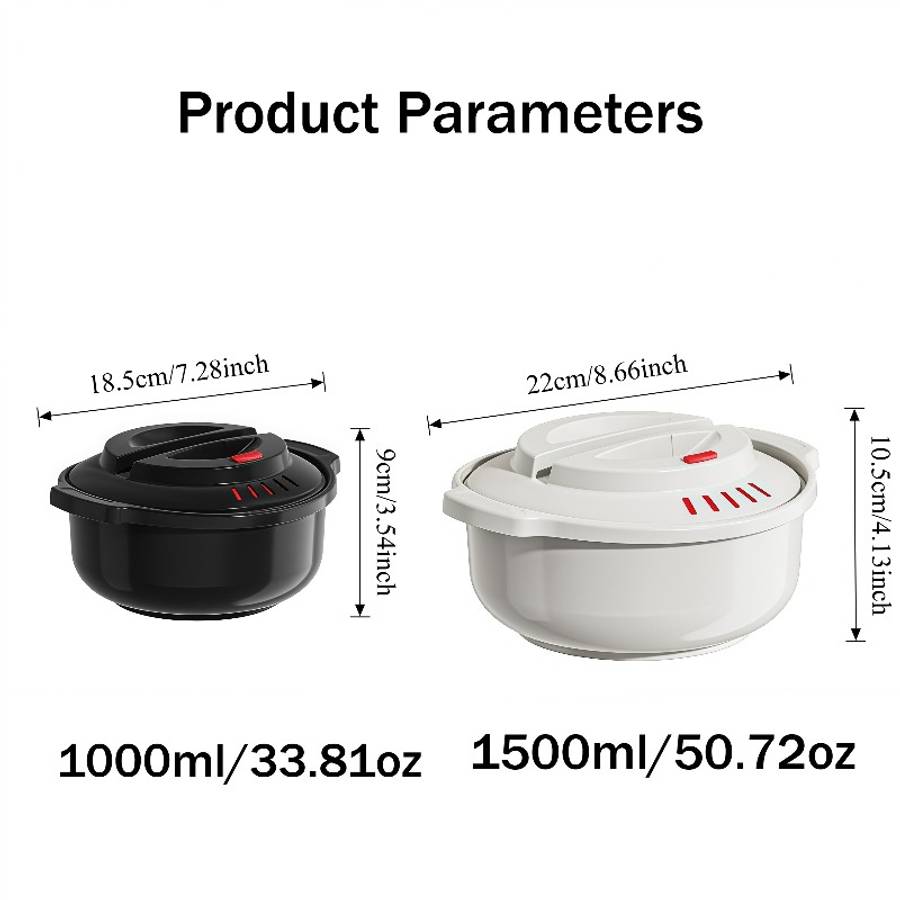 Baby Food Bowl Color White Capacity1500Ml