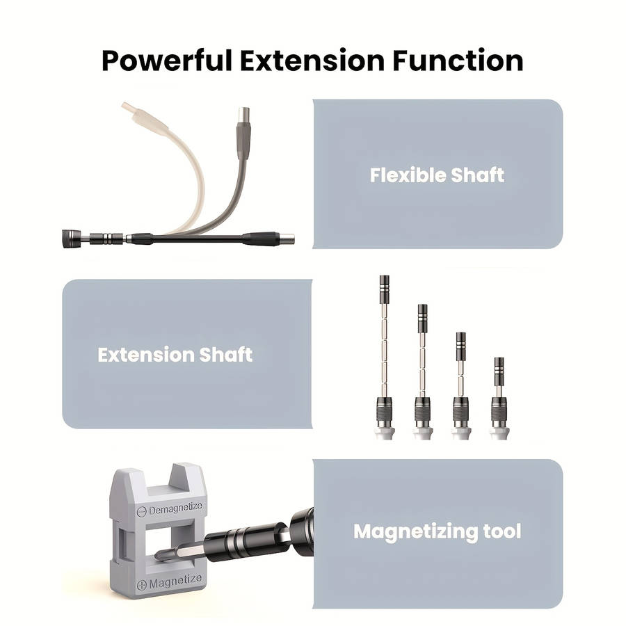Screwdriver Bit Tool Set Color Grey Advanced Edition