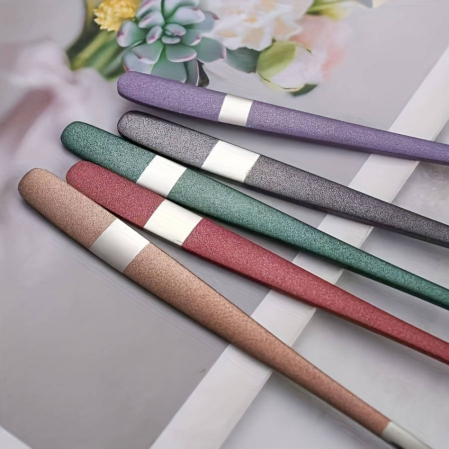 5pcs Stainless Steel Spoon Set Rustproof Long Handle Suitable for Family Gatherings and Rest