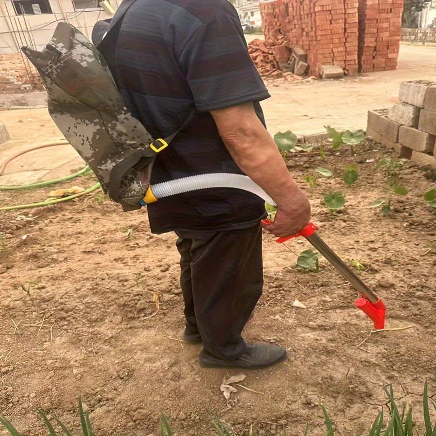 Manual Backpack Fertilizer Spreader Hands
