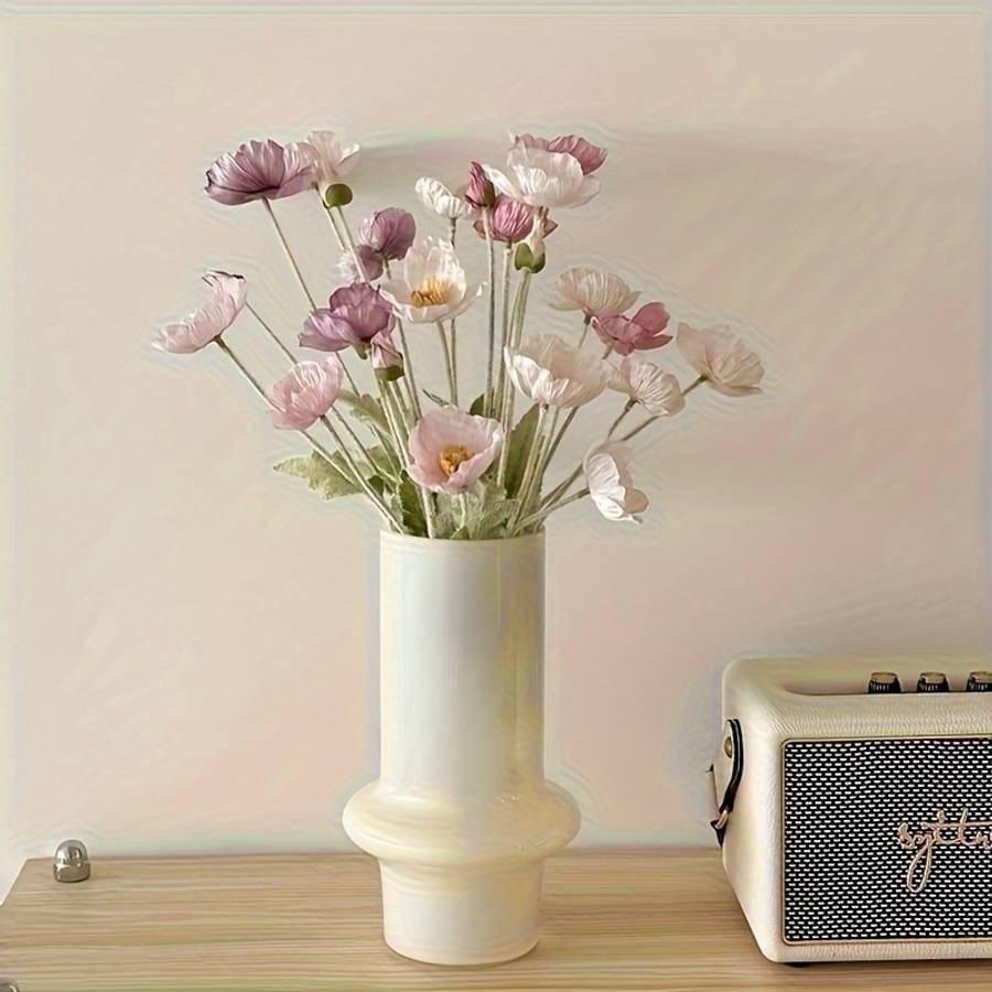 Simulated Flower Style 3 Pink  2 Light Pink  1 Purple