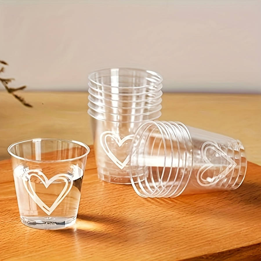 Water Cup Style 50Ml Heart Shaped Cup