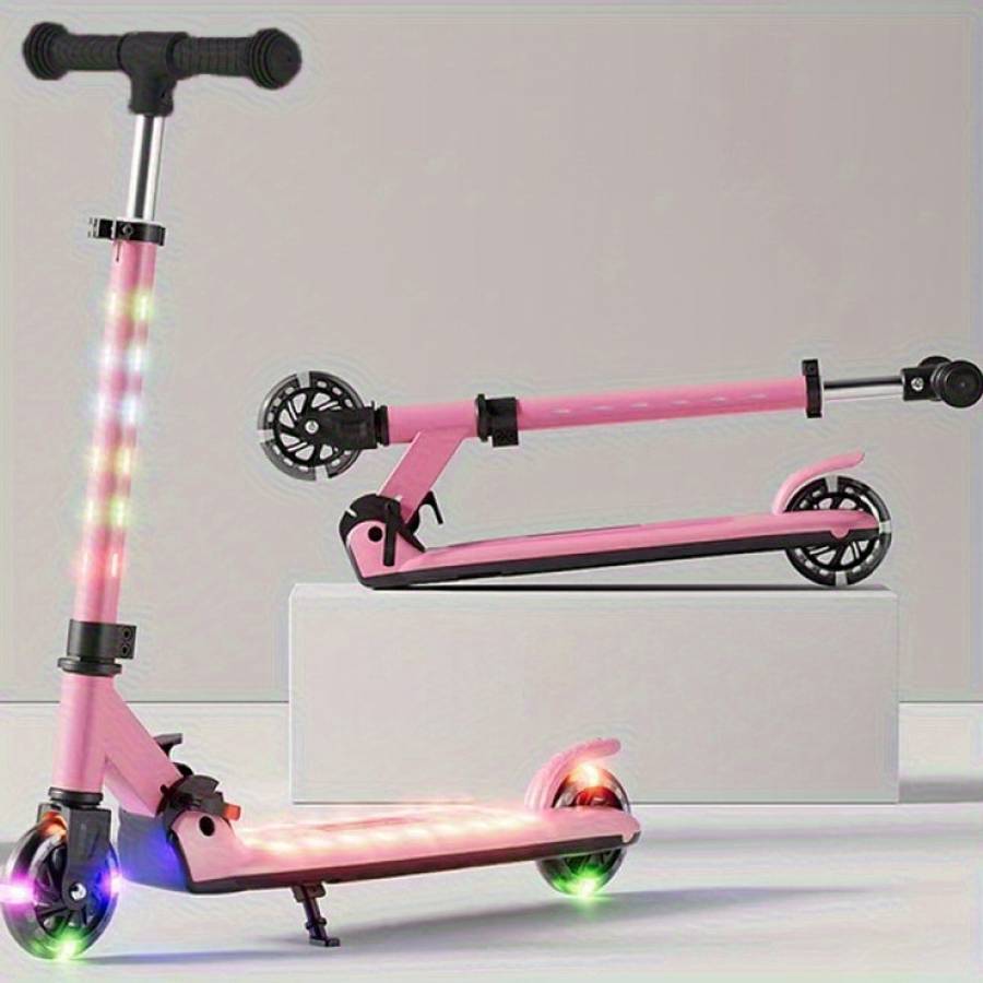 Scooter Color Pink  Music Lights  Silent F