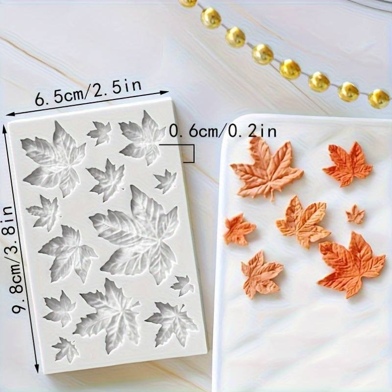 Suitable For Baking Molds Model Multi Piece Maple Leaf Silicone Mold