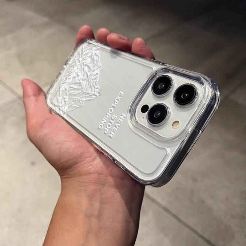 1Pc Transparent For iPhone 13 Phone Case Phone Cover