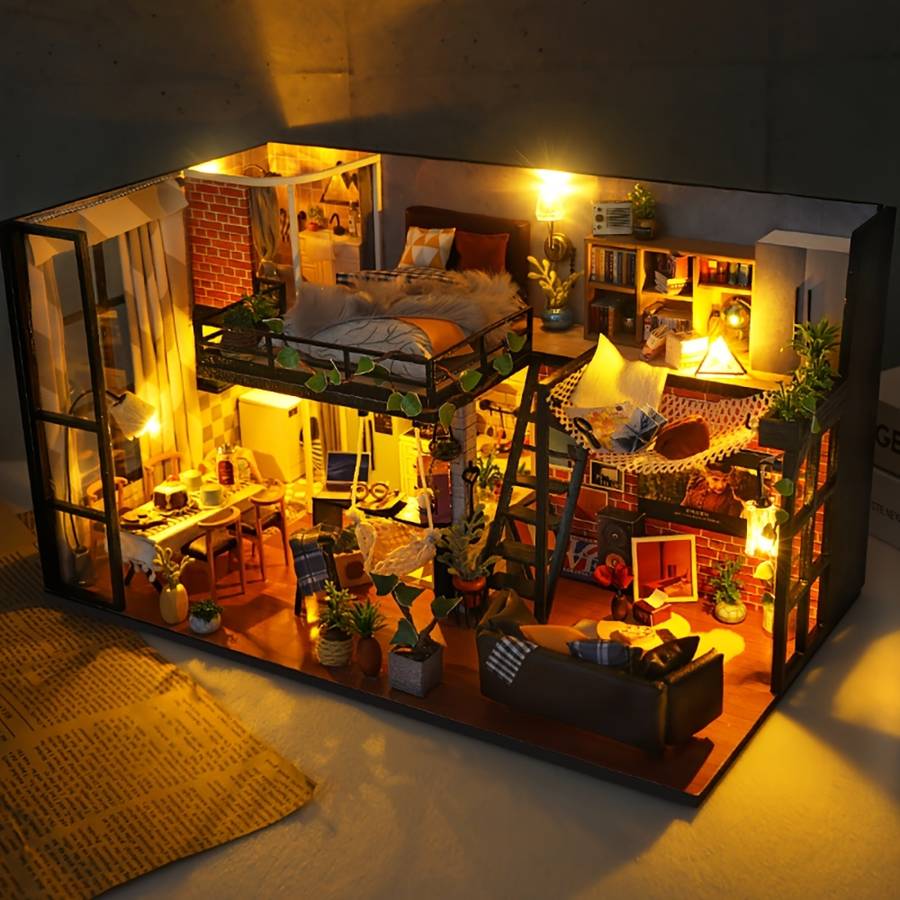 Building Toy Architectural Model Toy Set Style Literary Utopia
