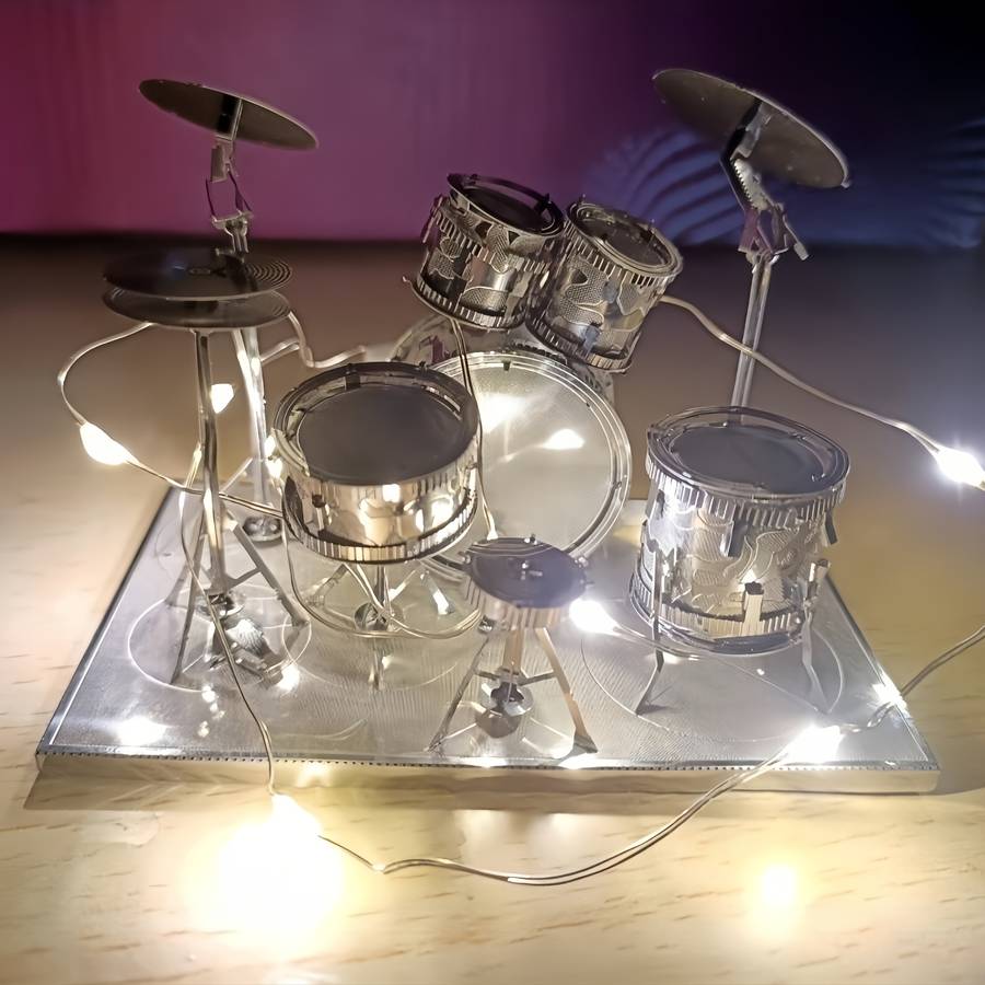 3D Puzzle Musical Instrument Model Model #A002 Drum Set Model