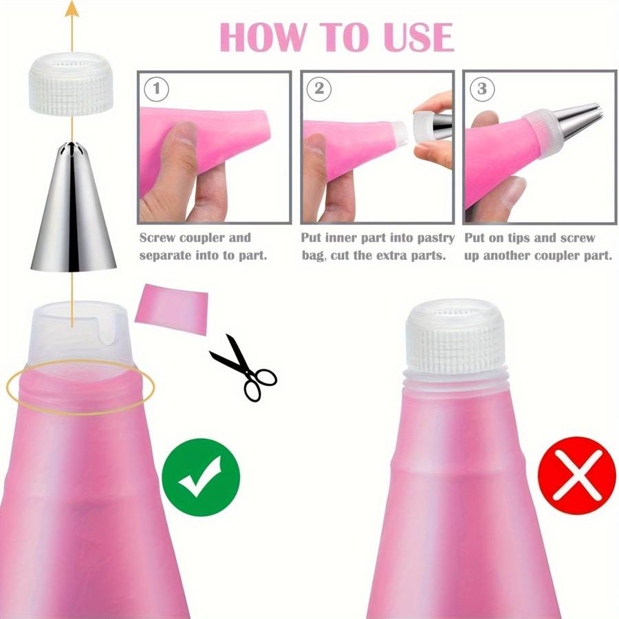 Professional Cake Decorating Head Color Pink 20