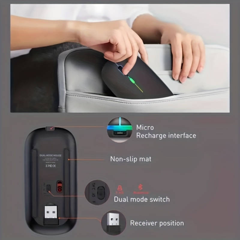 Mouse Color Black Add Space Silvery