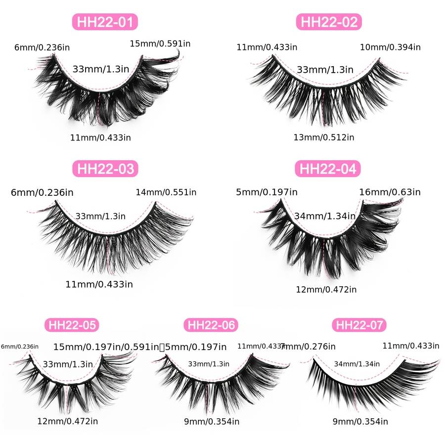 5 Pairs 3d C Curl Individual Lashes Style 5 12mm
