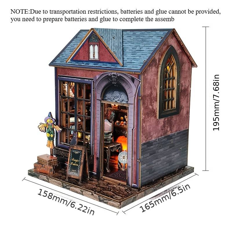 Building Toy Architectural Model Toy Set Style Dark House