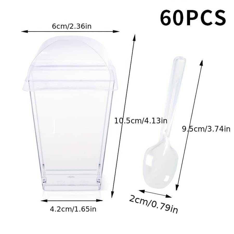 Water Cup Quantity Cup   Lid Spoon 60Pcs