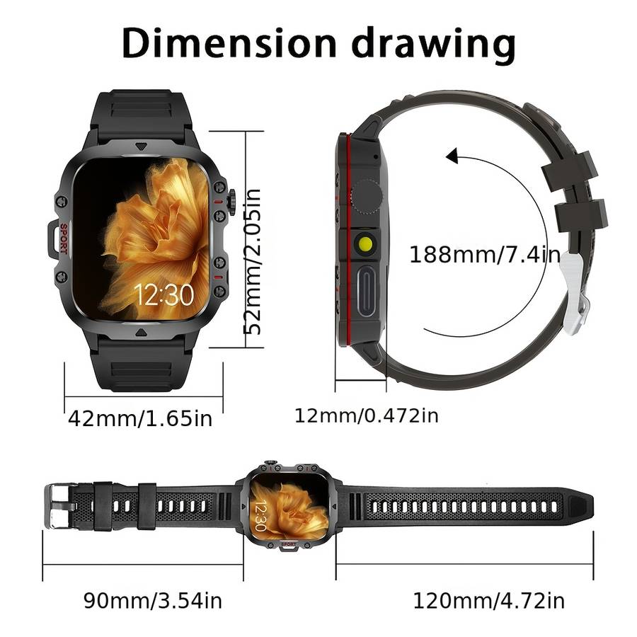 Unisex Smart Watch Wireless Call Sms Multi Sport Modes Remote