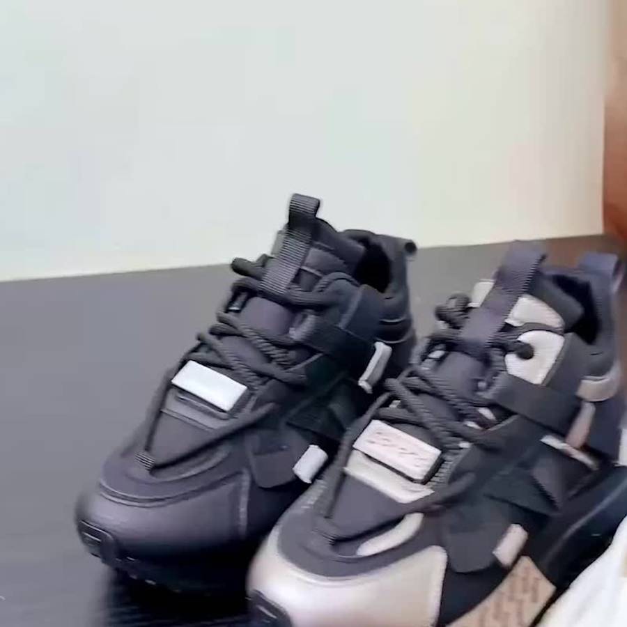 Women S Sneakers Color Black Silvery Sizeuk 5