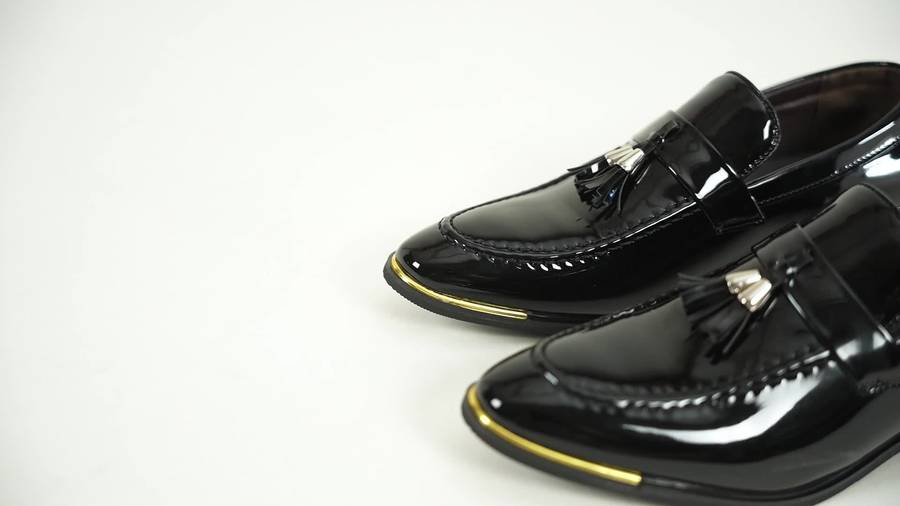 Mens Leather Shoes Color Black Sizeuk 9