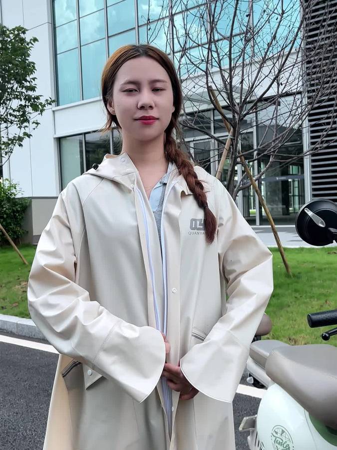 Raincoat Light Blue Size Uk S