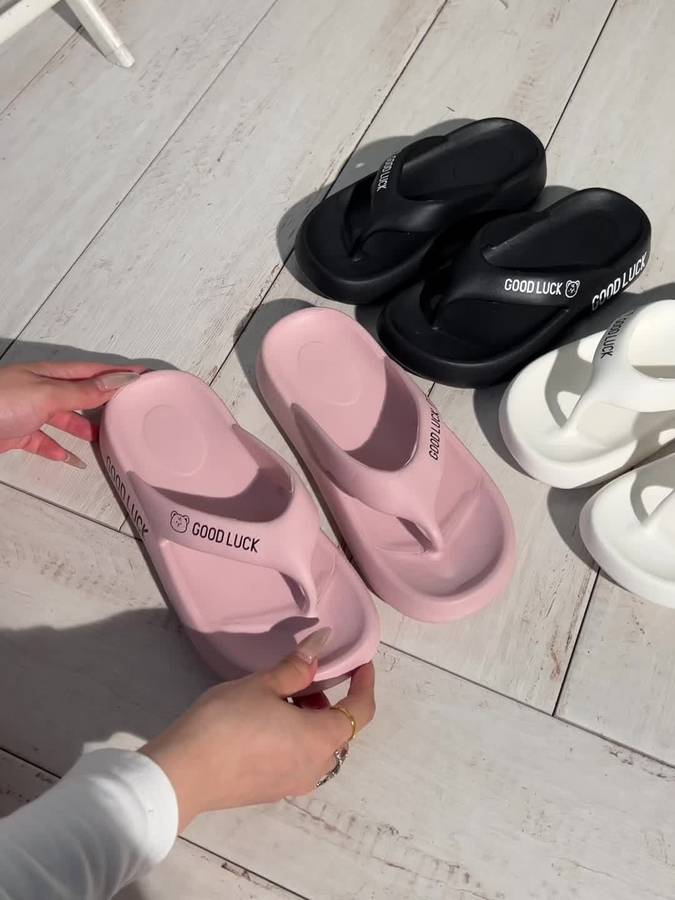 Ladies Summer Flip Flops White Uk 3.5-4