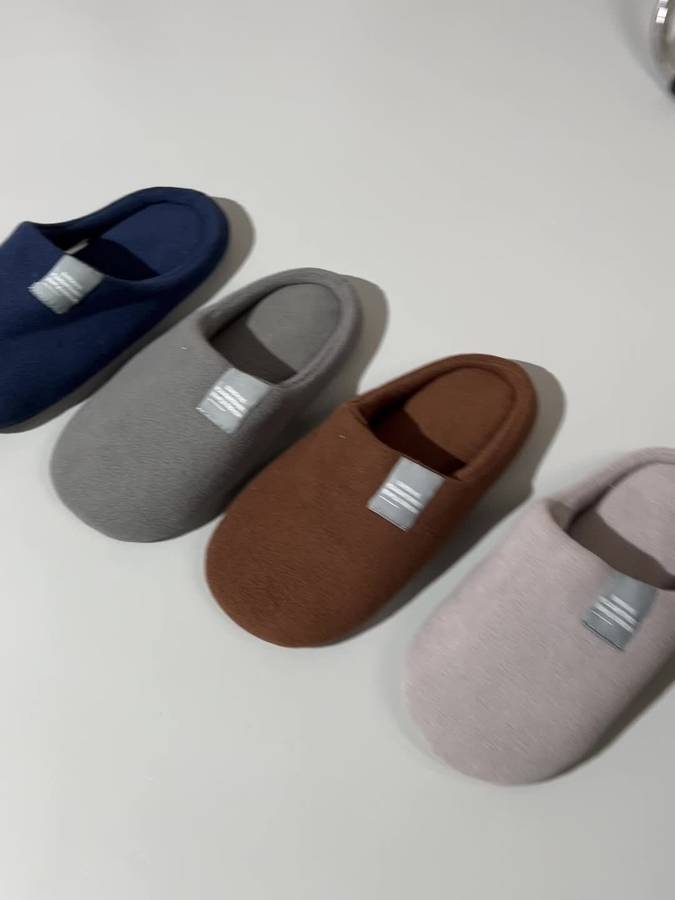 Cotton Slippers Color Navy Blue Sizeuk 5.5-6