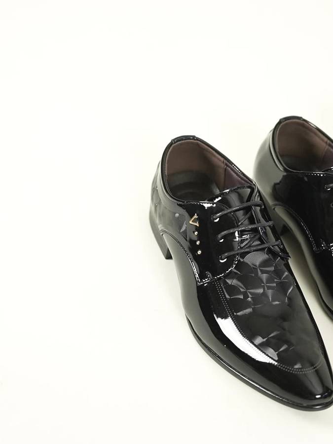 Mens Leather Shoes Color Black Sizeuk 8