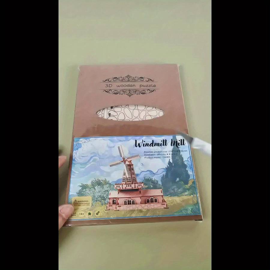 Building Toy Architectural Model Toy Set Style Windmill