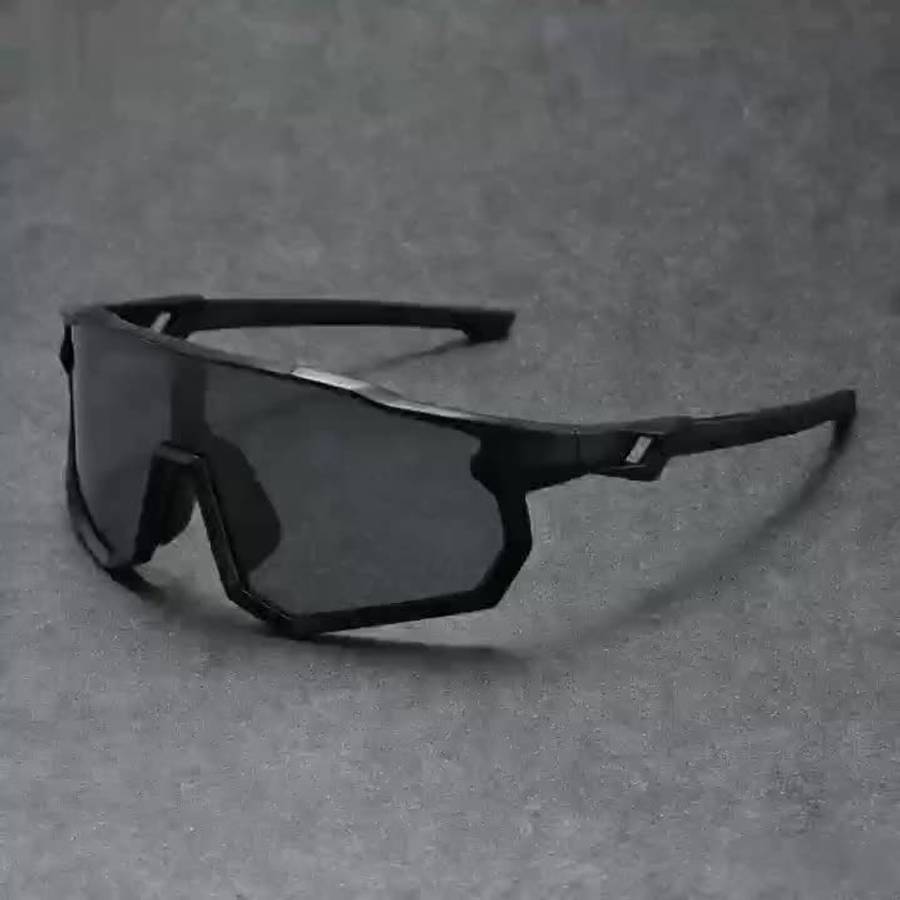 Cycling Glasses Color Black Frame Red Coating