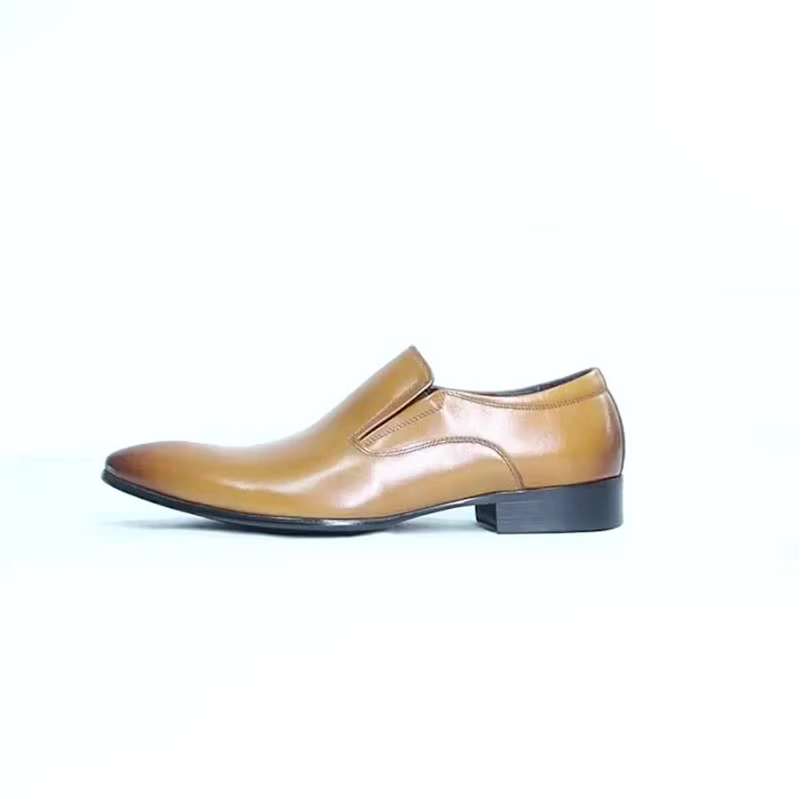 Mens Leather Shoes Color Black Sizeuk 5.5