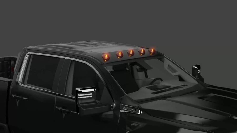 5pcs Amber Cab Marker Lights Plug And Play 360 degree lighting Compatible for Ford F1