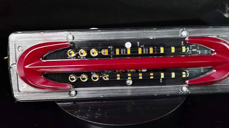 2pcs Multi-Purpose LED Car Tail Lights High Brightness Truck Tail Lights Trailer RV B