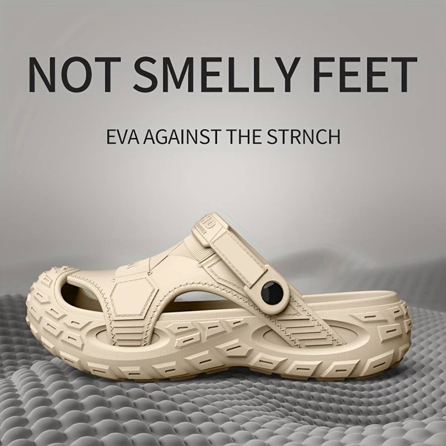 Men Slippers Summer Style Khaki Size Uk 6.5 To 7