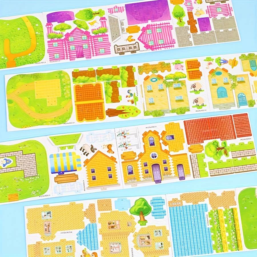 Building Toy Architectural Model Toy Set Quantity 12Pcs