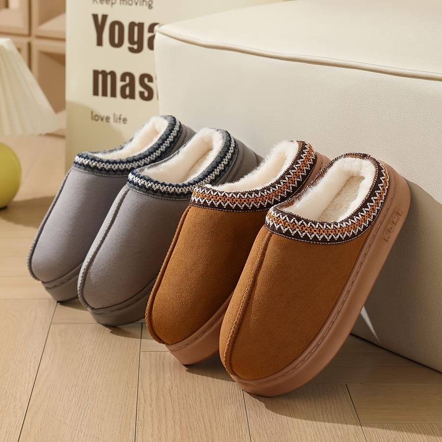 Cotton Slippers Color Mocha Color Sizeuk 3.5-4