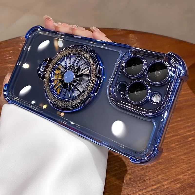 1Pc Golden For iPhone 12 Pro Max Stress Relief Gyroscope Phone Case