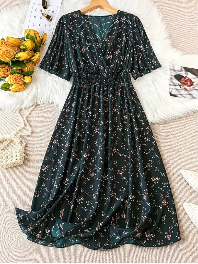 Women S Dress Color Deep Red Size 5Xl