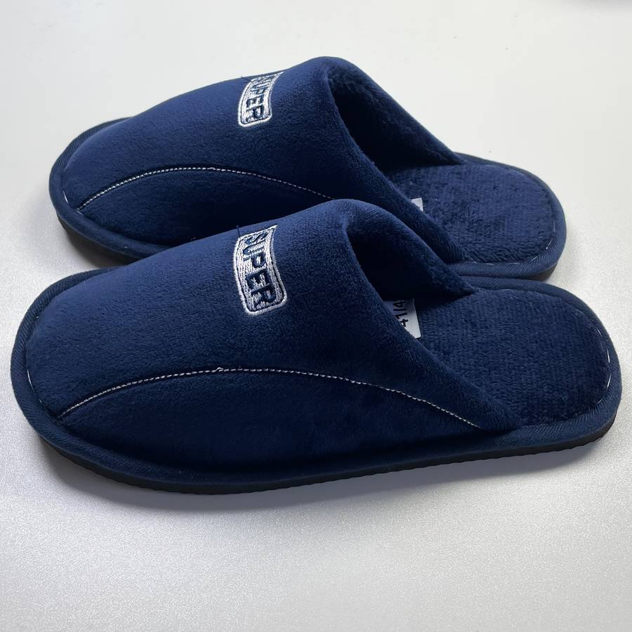 Cotton Slippers Color Navy Blue Sizeuk 6.5-7