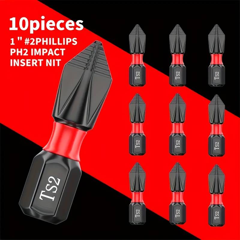 Screwdriver Bit Tool Set Model 25Mm Red Bit Quantity 5Pcs