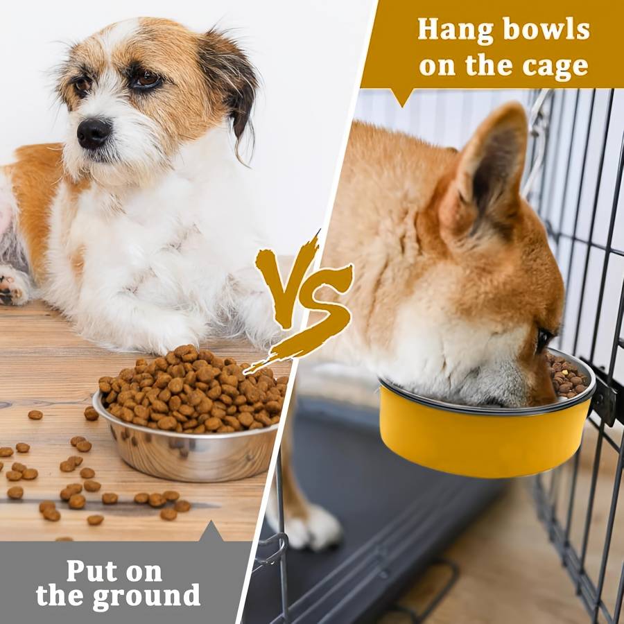 Pet Supplies Color Green Style Two Bowls