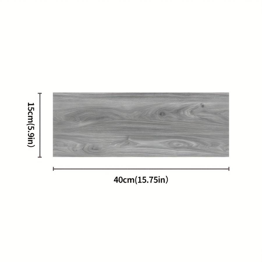 Self Adhesive Floor Stickers Pine Wood Grain 100Pcs 15Cm*40Cm