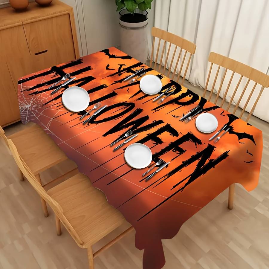 Halloween tablecloth decoration size 55.1 x 70.8in or 140 x 180cm