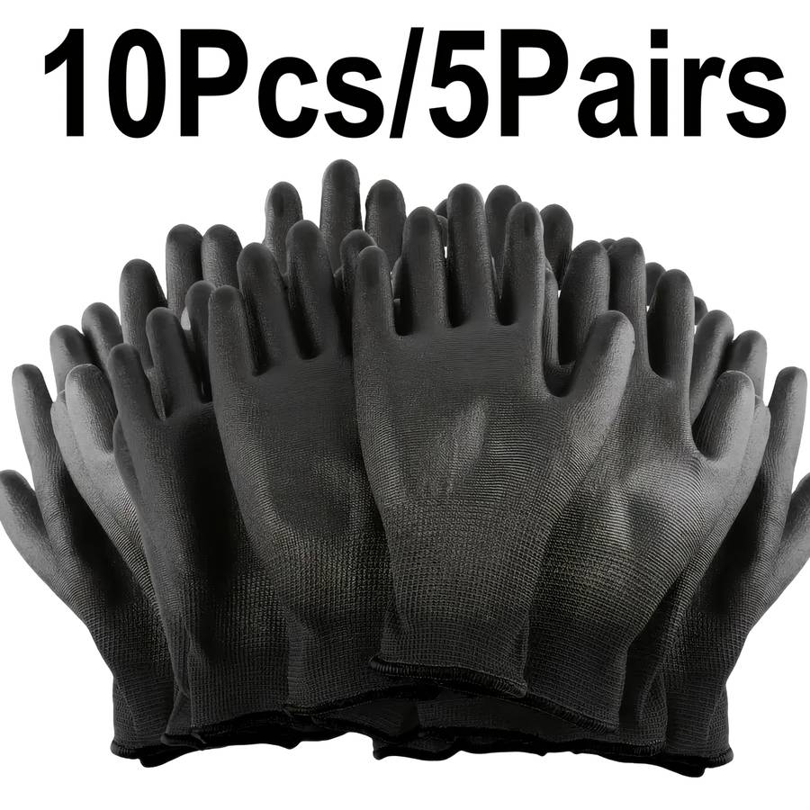 Work Gloves Size Xl Items Thickened Black Gloves