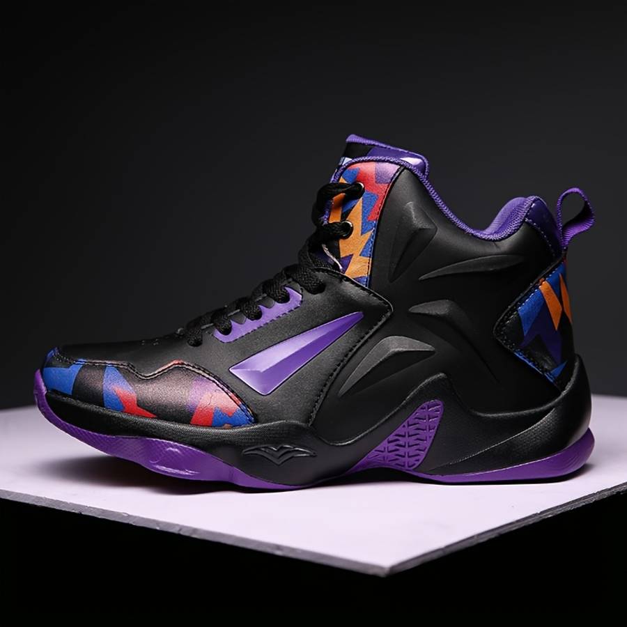 Basketball Shoes Color 8711 Black Sizeuk 5