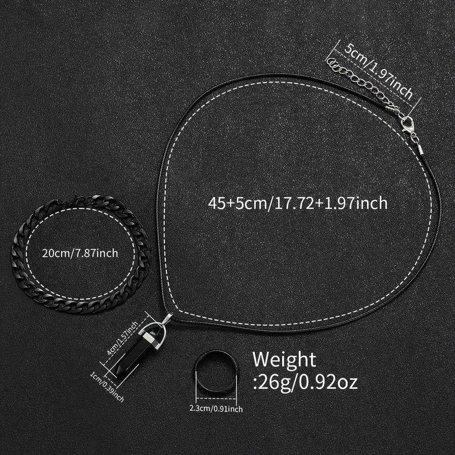 4Pcs Luxury Men Fashion Quartz Watch Set Classic Style With Wheel