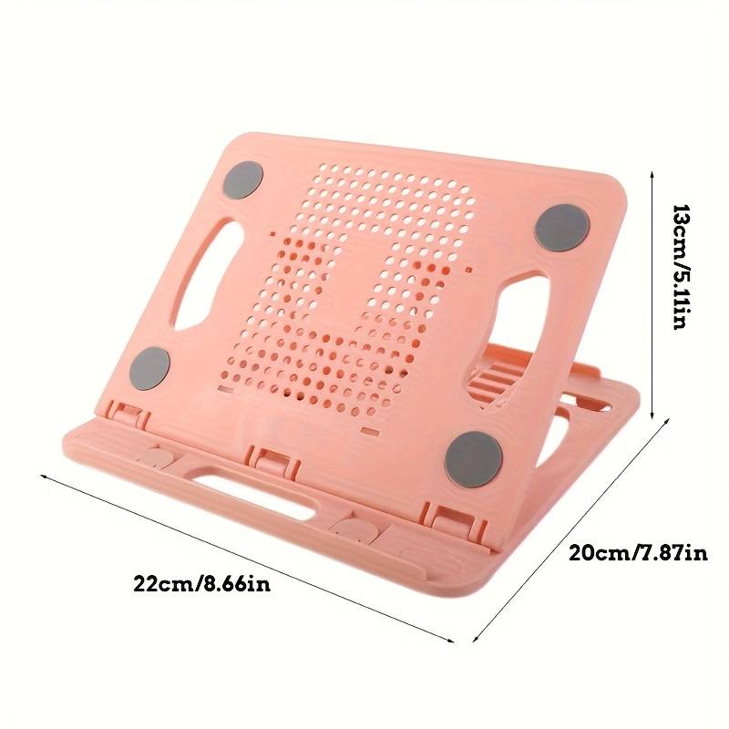 Computer Stand  Size 25.4To 33.02 Cm Items Pink Rotatable Base Laptop Stand