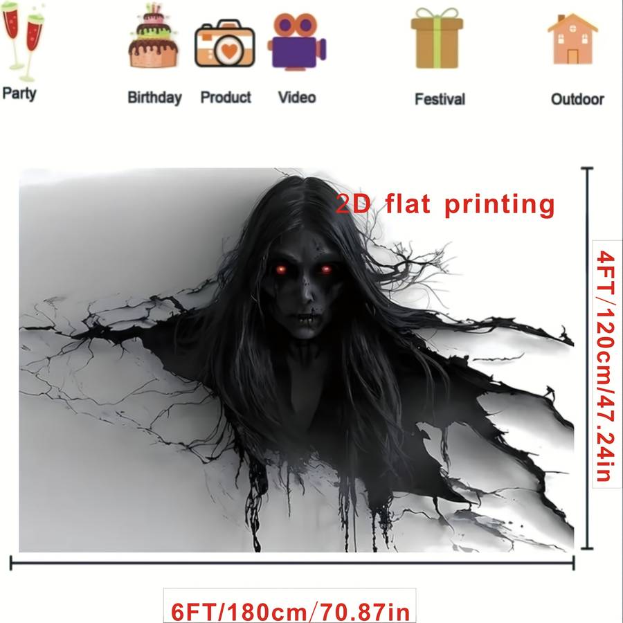 Halloween Decorations Size 8 X 6Ft  240 X 180Cm