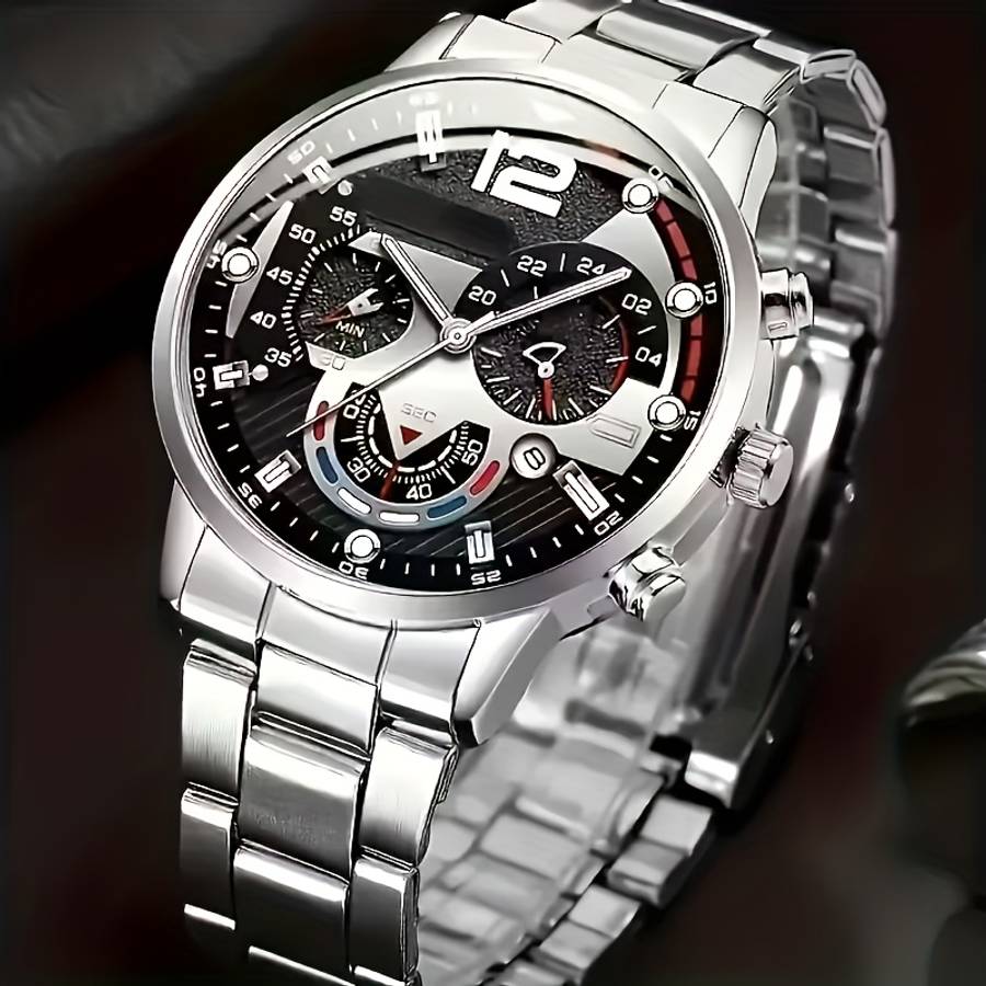 6Pcs Men Fashion Business High End Luxury Exquisite Watch Set Various