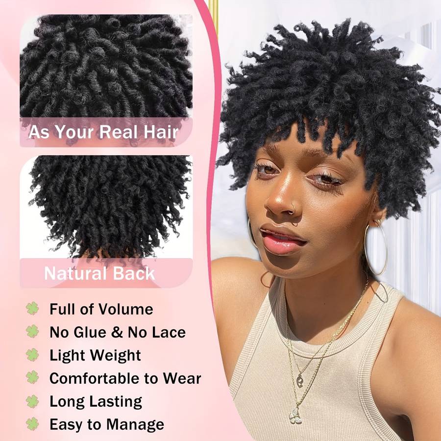 #1B Womens Wigs Hair Length 5.08Cm