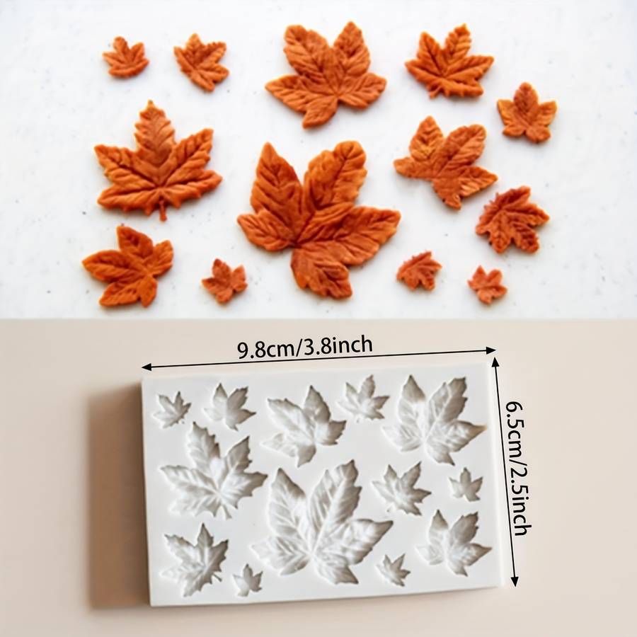 Suitable For Baking Molds Model Multi Piece Maple Leaf Silicone Mold