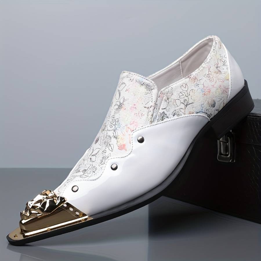 Mens Leather Shoes Color White Sizeuk 8