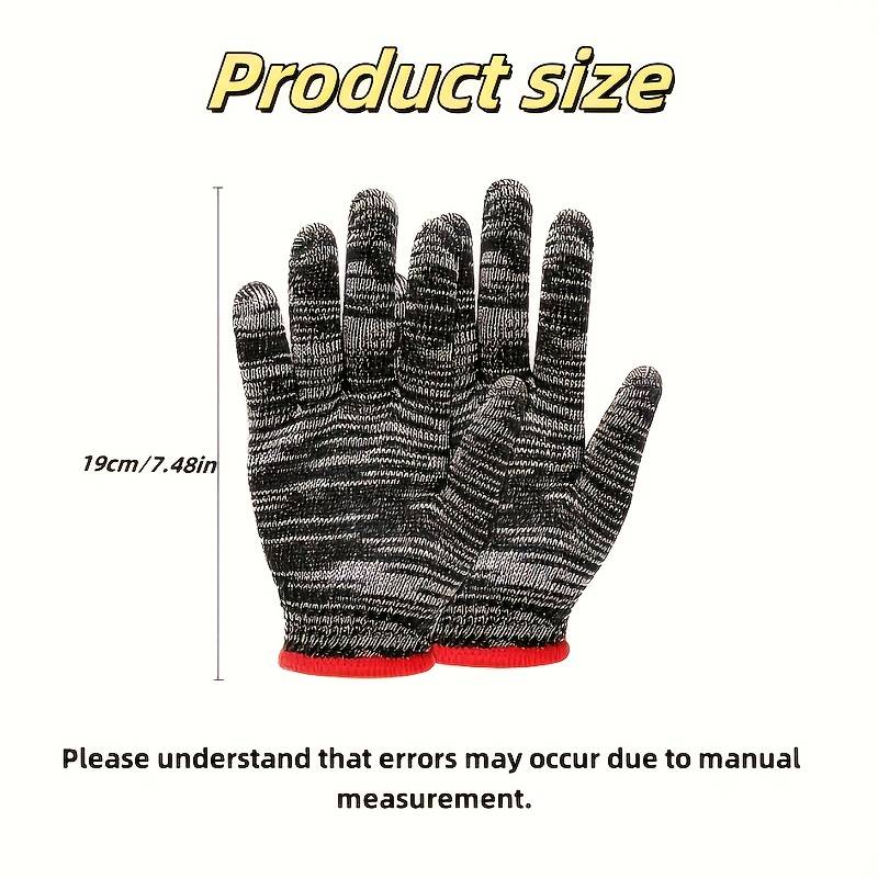 10 Pairs Red Black Red Multi Purpose Work Gloves